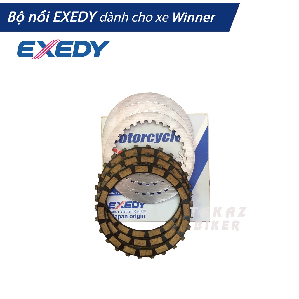 Lá Bố và lá sắt Nồi EXEDY Độ Dùng Cho Xe Honda WInner 150cc bộ 5 lá bố