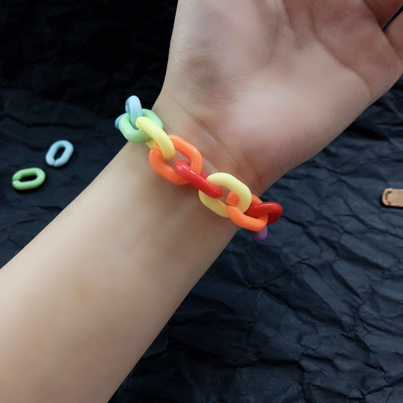 Vòng Tay Chất Liệu Acrylic Phong Cách Hàn Quốc Cho Nữ