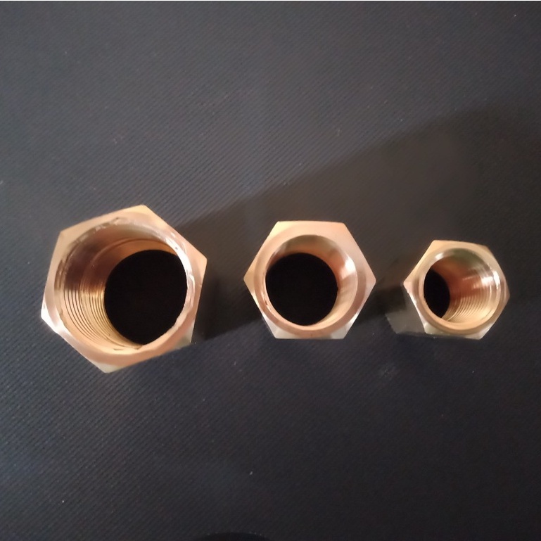 Nối 2 đầu ren trong phi 13mm ĐỒNG