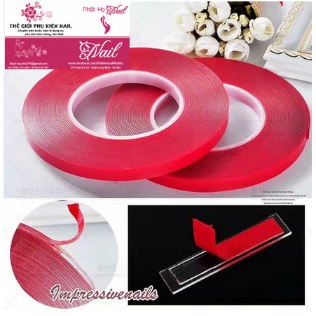 Băng Keo Tạo Fan, Băng Dính Taọ Fan Mi , dán móng mẫu - Lẻ 1 Cuốn
