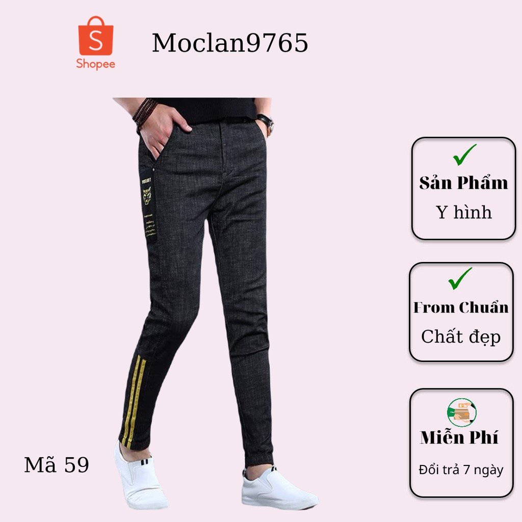 Quần jean nam cao cấp, chất liệu bò ( jean ) mềm mịn, from chuẩn, có nhiều mẫu đi kèm Moclan47