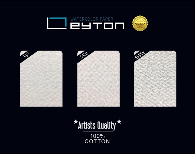 Giấy vẽ màu nước Leyton 300gsm 100% cotton