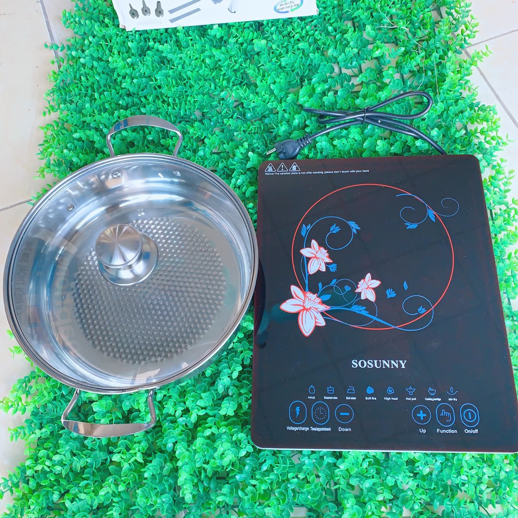 Bếp từ cao cấp Sosunny ( tặng kèm nồi)