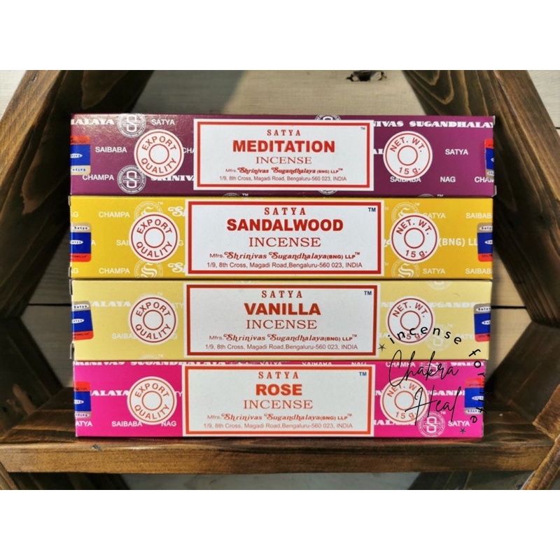 Nhang Satya Incense - Làm Mới Không Gian, Thanh Hương Thiền Định, Luân Xa Yoga | Chakra Heal Incense