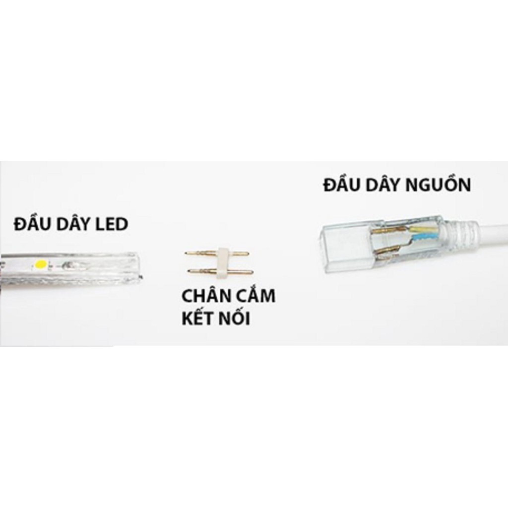 Đầu dây led, dây nguồn led dây 2835 220V loại 1