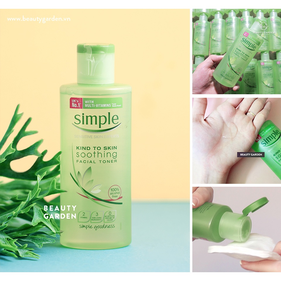 Nước Hoa Hồng Simple 200ml, Toner Simple cân bằng ẩm cho da - Donna.cosmetic | BigBuy360 - bigbuy360.vn