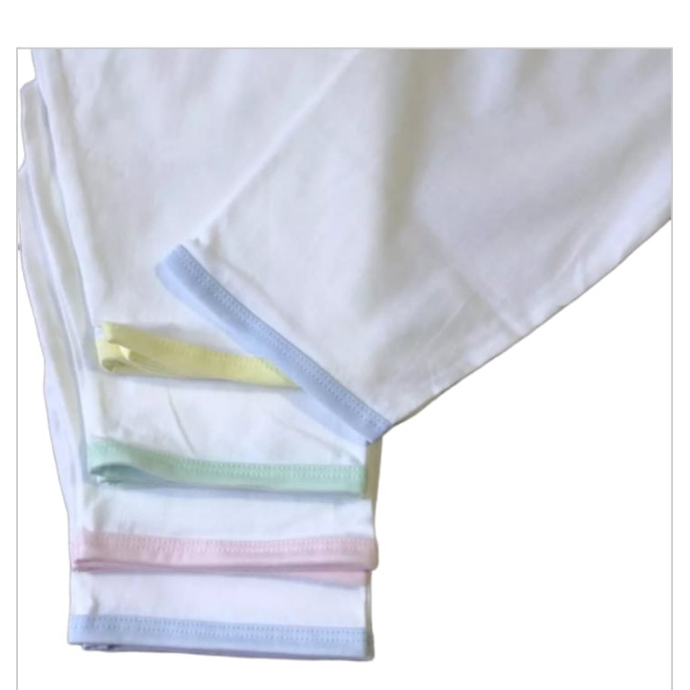 Quần sơ sinh dài Trắng JOU, chất vải cotton 100% mềm, mịn, thoáng mát cho bé trai, bé gái, hàng Việt Nam