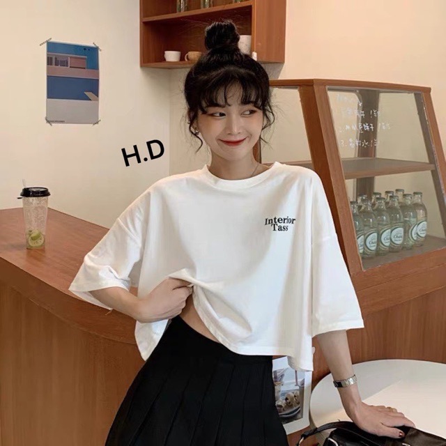 Áo croptop Interioe in ngực HĐ11