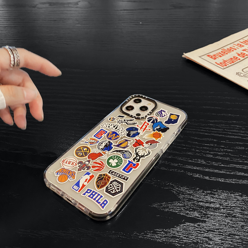 Casetify Ốp Điện Thoại Họa Tiết Đội Bóng Rổ NBA Cho iPhone 15 14 13 12 11 Pro Max Mini X XS XR 6 6s 7 8 Plus