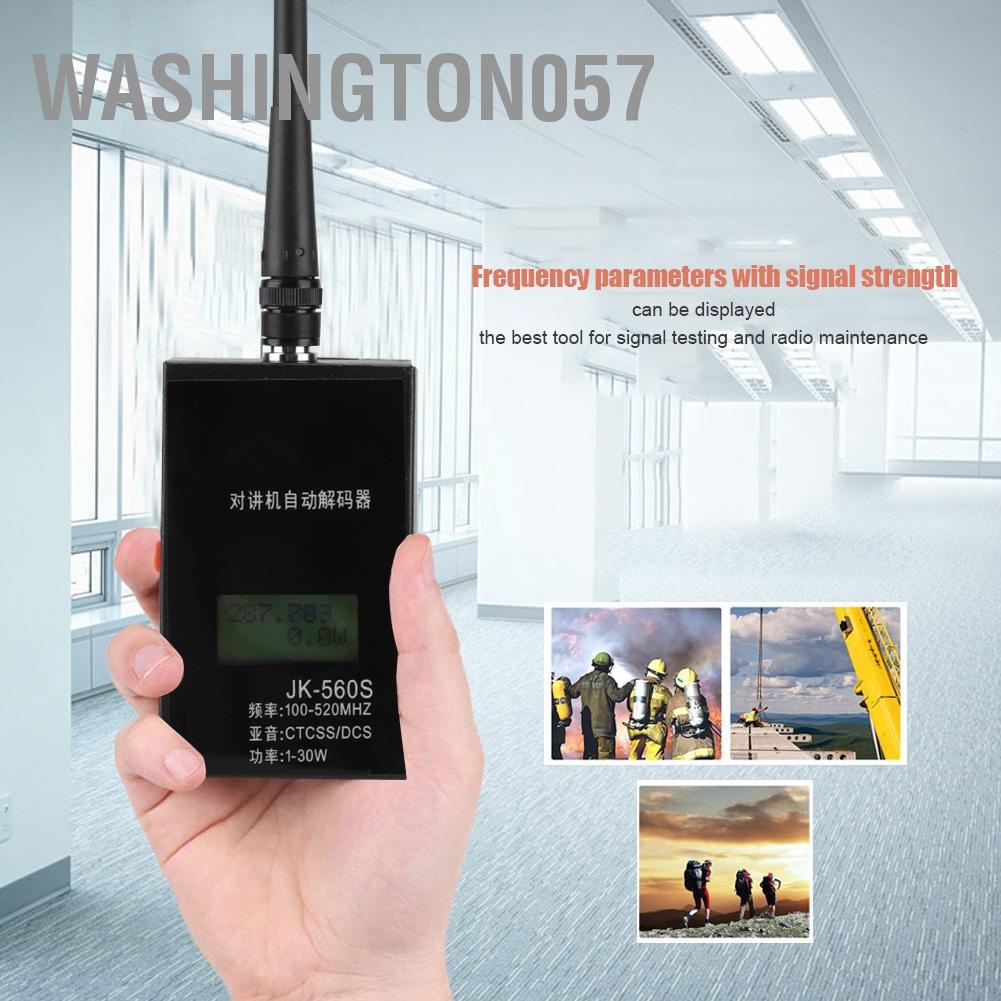 Có thể bán buôn Bộ đếm tần số JK560S cho giải mã bộ đàm Baofeng 1-30w 100-520MHz CTCSS / DCS Antena Washington057 Hàng giao ngay