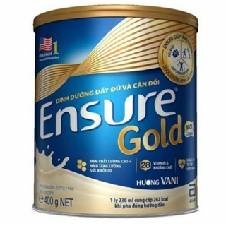Sữa bột Ensure Gold 400g hương vani date 2023