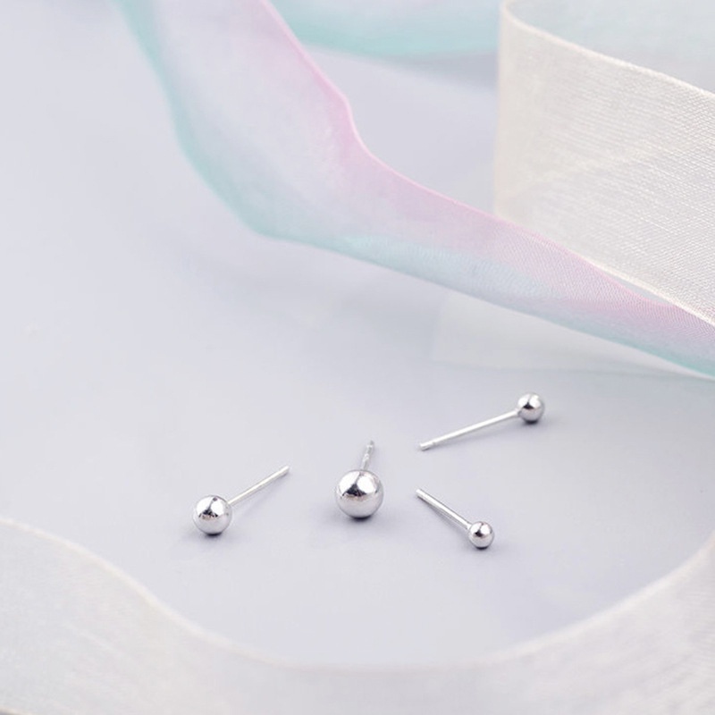 Khuyên bông tai nữ nụ chuôi bạc 925 LAGU Accessories nhỏ xinh cao cấp phong cách Hàn Quốc phụ kiện trang sức dễ thương