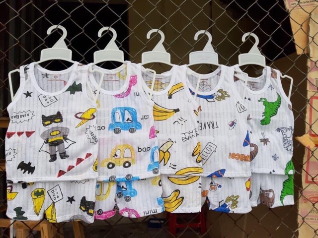 SET 5 BỘ BA LỖ COTTON GIẤY 3-15kg