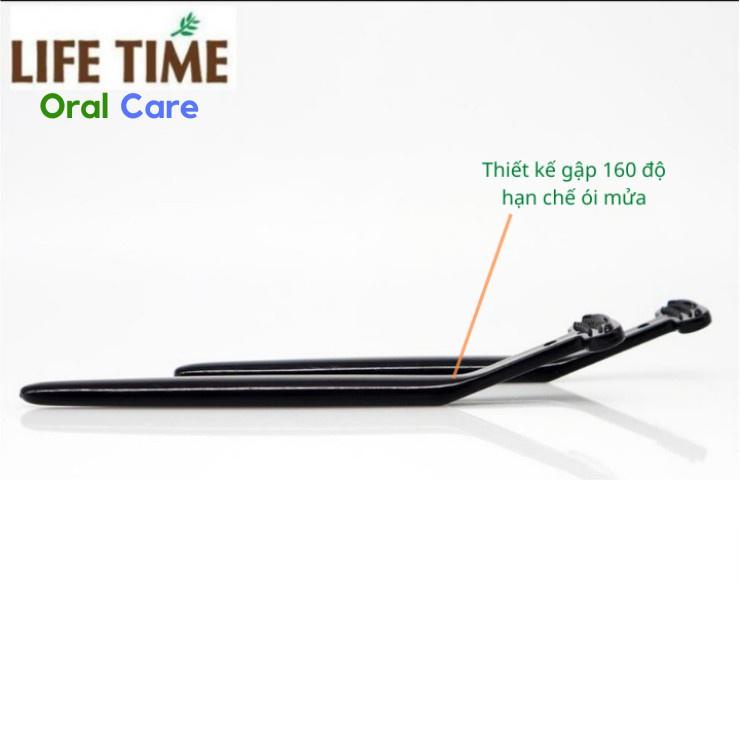 (Set 2 Cây) Dụng Cụ Vệ Sinh Lưỡi Life Time Than Hoạt Tính Giúp Loại Bỏ Mảng Bám Và Cải Thiện Hơi Thở Oral Care