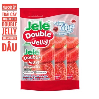 Nước Ép Trái Cây Thách L-Jele Double Jelly Hương Dâu - Lốc 3 Gói