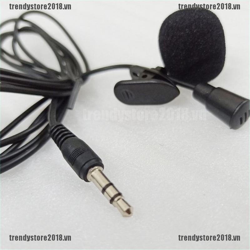 TREND 3.5mm Clip On Coat Lapel Microphone Hands Free Wired Condenser Mini Mic New