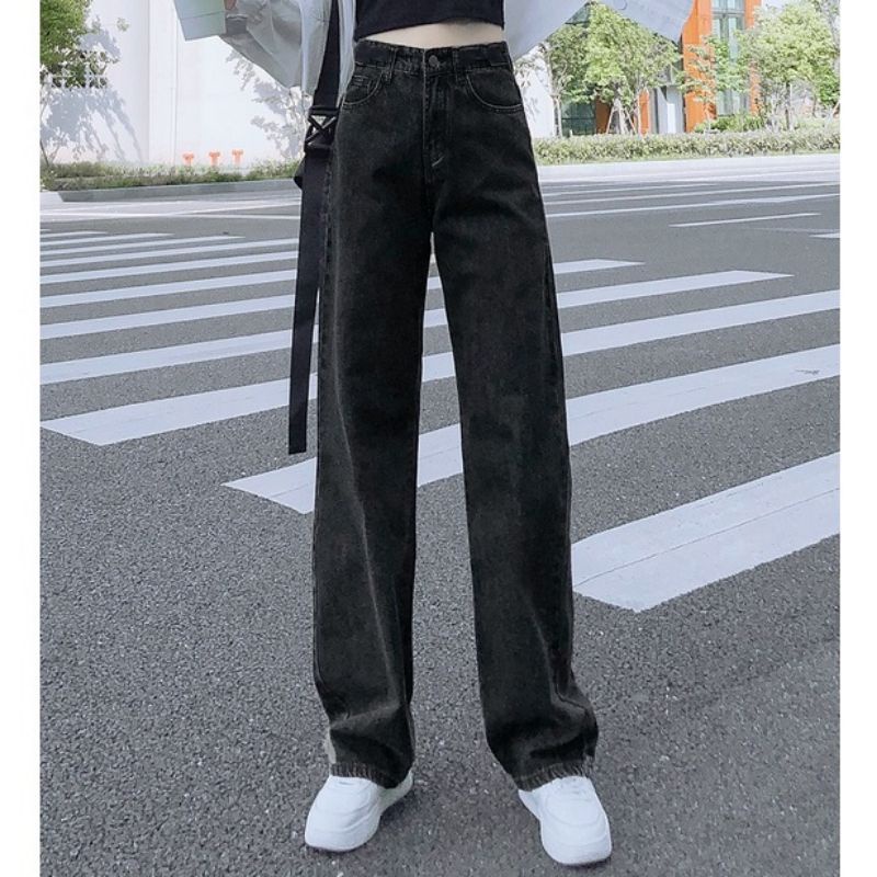 HOT  Quần Suông Dài Bigsize Nữ - Basic - Lưng Siêu Cao / Quần Jean