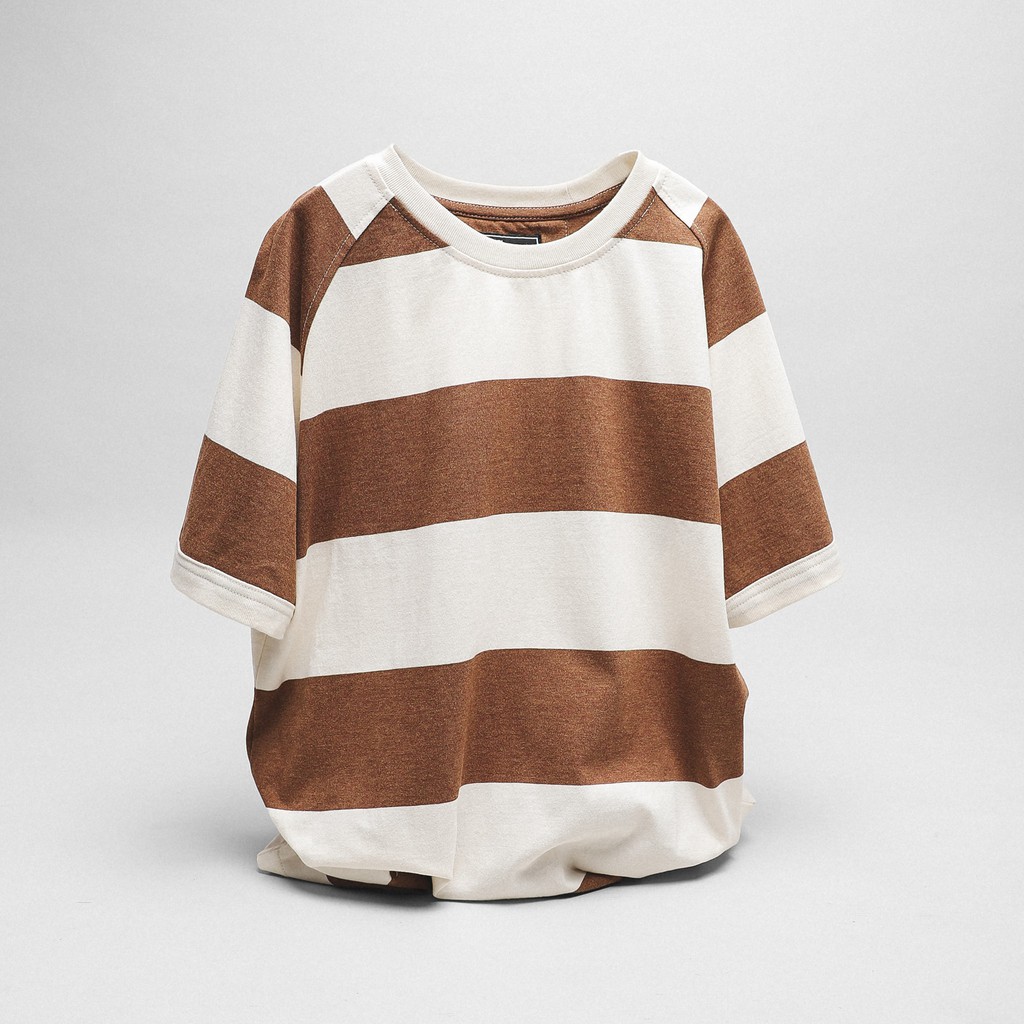 Áo Thun Nam Cổ Tròn Sọc Numbi 2 Màu,Vải Cotton Co Giãn Form Regular, AT009908 Somehowstore