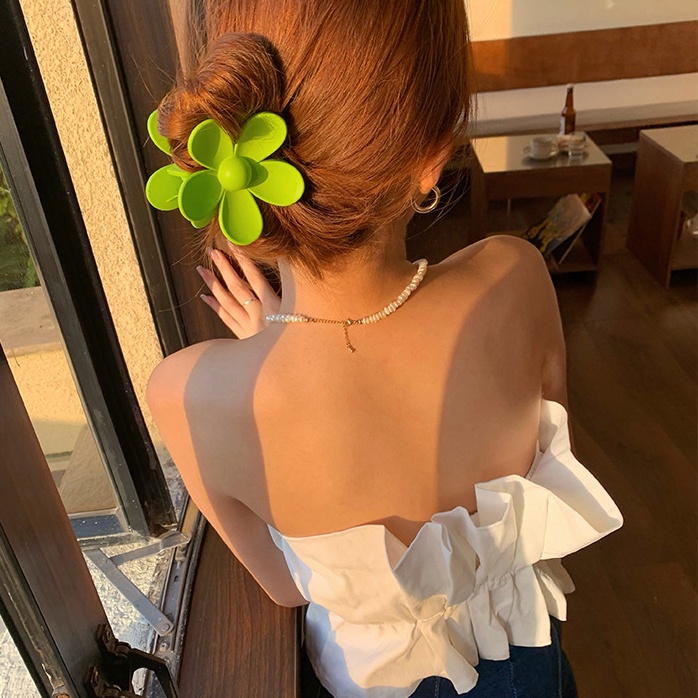 Kẹp tóc 17KM hình hoa ngọt ngào phong cách Hàn Quốc cho nữ
