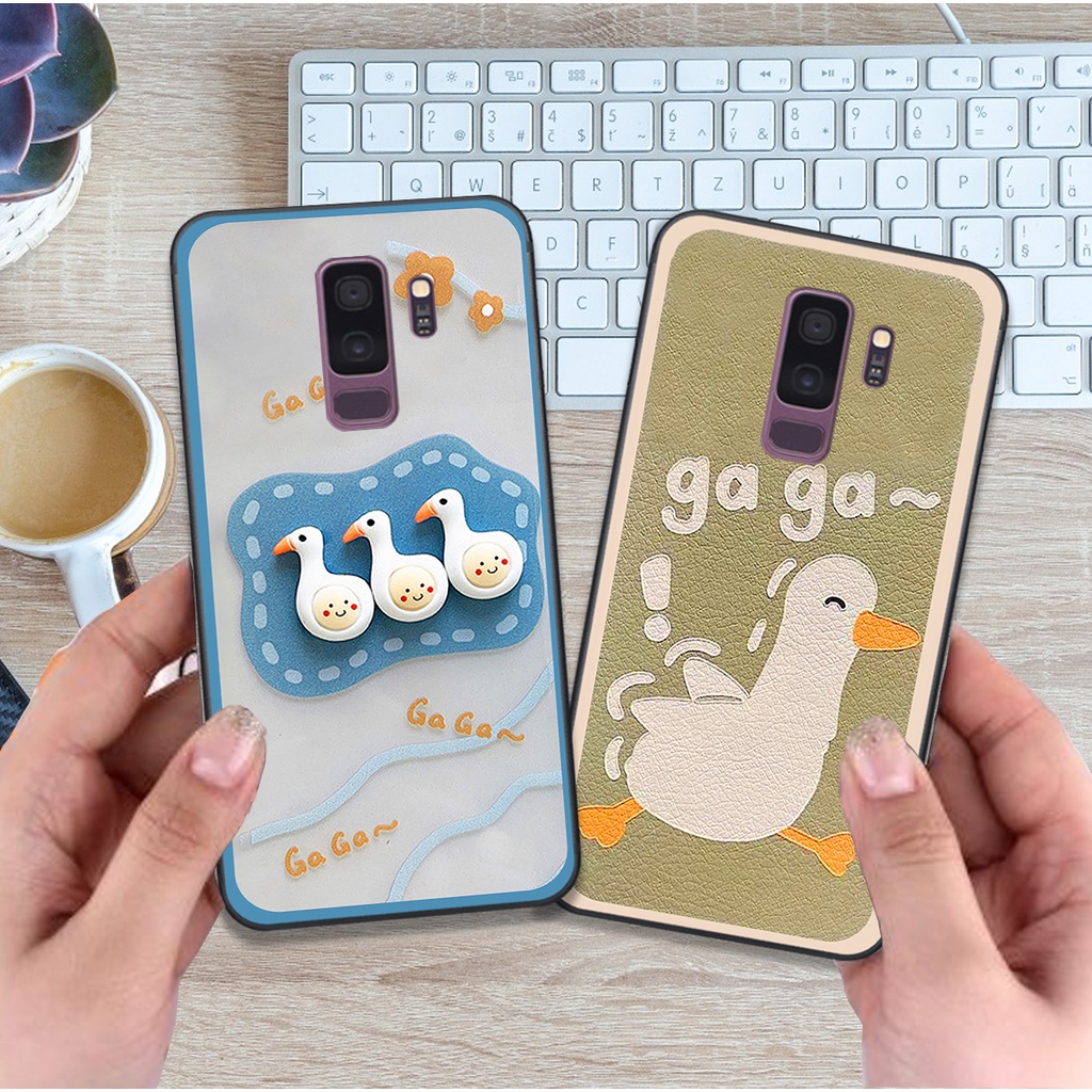Ốp Samsung S9 / S9 Plus / S9+ bộ hình cute dễ thương gấu thỏ xinh xắn vẽ tay lạ mắt