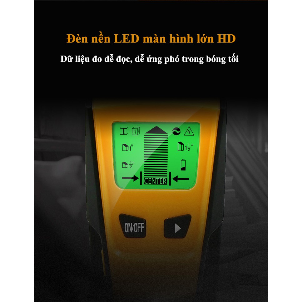 Máy dò tường, vật liệu 3 trong 1 EASILY DETECTS - Home and Garden