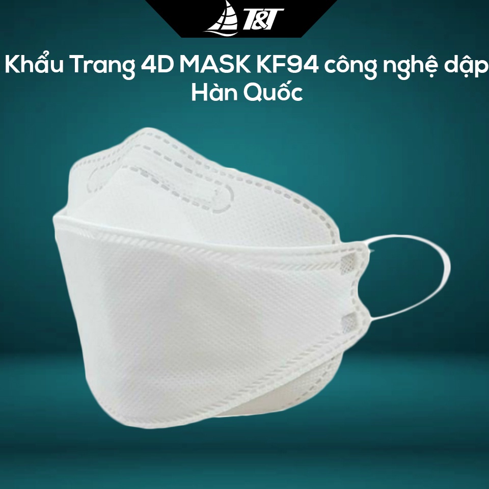 Combo 10 chiếc Khẩu Trang 4D MASK KF94 công nghệ dập Hàn Quốc, hàng chính hãng