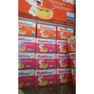 combo 3 hộp Cốm vi sinh Nutribaby tác dụng tăng đề kháng và ăn ngon( đã cắt nắp hộp)