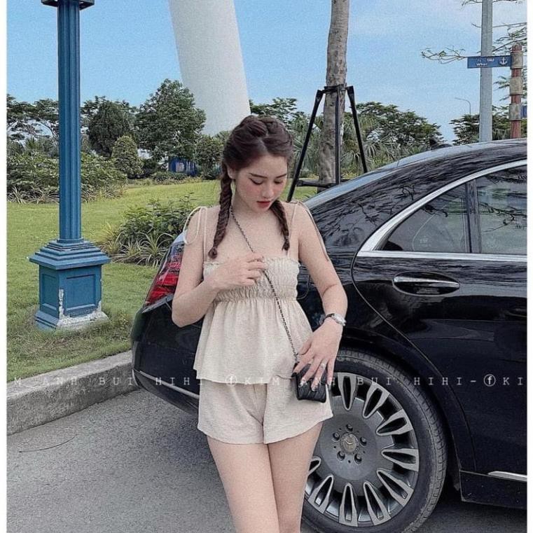 Set đồ nữ cá tính, set quần sóc áo quây đi chơi sang chảnh mùa hè đẹp 8A00132 JKR | BigBuy360 - bigbuy360.vn