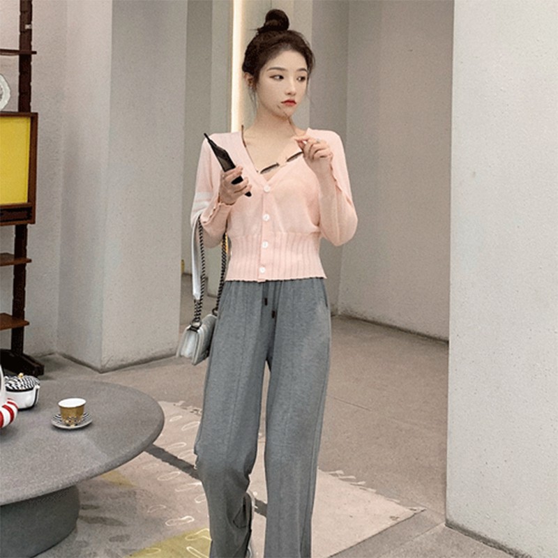 [Baywellfashion]Áo Khoác Cardigan Cổ Chữ V Xinh Xắn Phong Cách Hàn Quốc | BigBuy360 - bigbuy360.vn