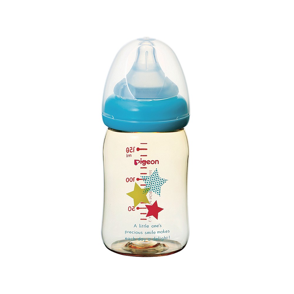 Bình sữa PPSU Plus Ngôi sao Cổ Rộng Pigeon 160ml/240ml( Hàng chính hãng, có tem chống hàng giả của CTY )