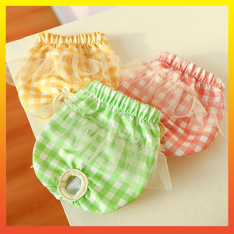 Tã Quần Chống Tràn Họa Tiết Sọc Caro Cho Thú Cưng