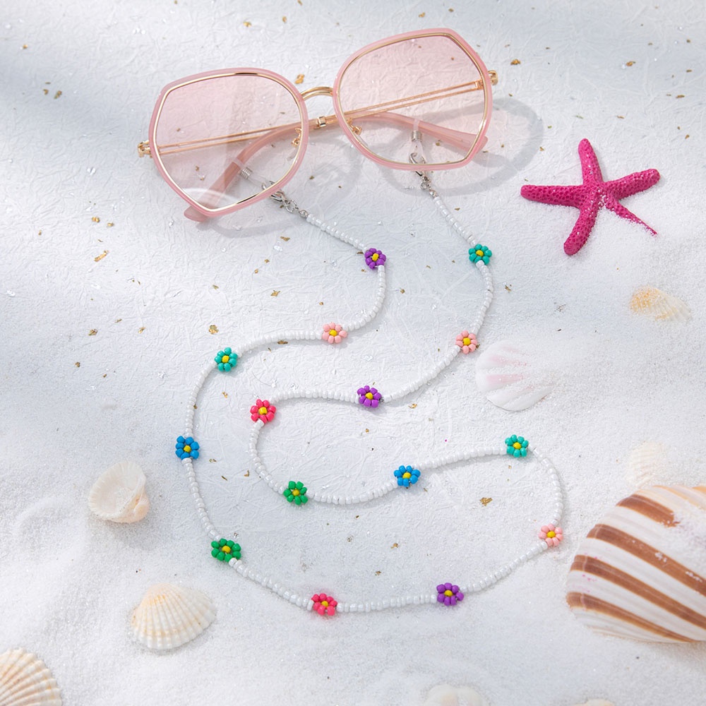 Dây đeo kính bảo vệ mắt in chữ đơn giản phong cách Bohemian thời trang