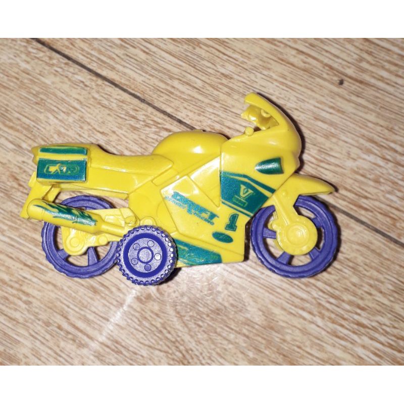 Một chiếc xe mô tô hoặc ô tô mini policee bằng nhựa chạy chớn rất đẹp