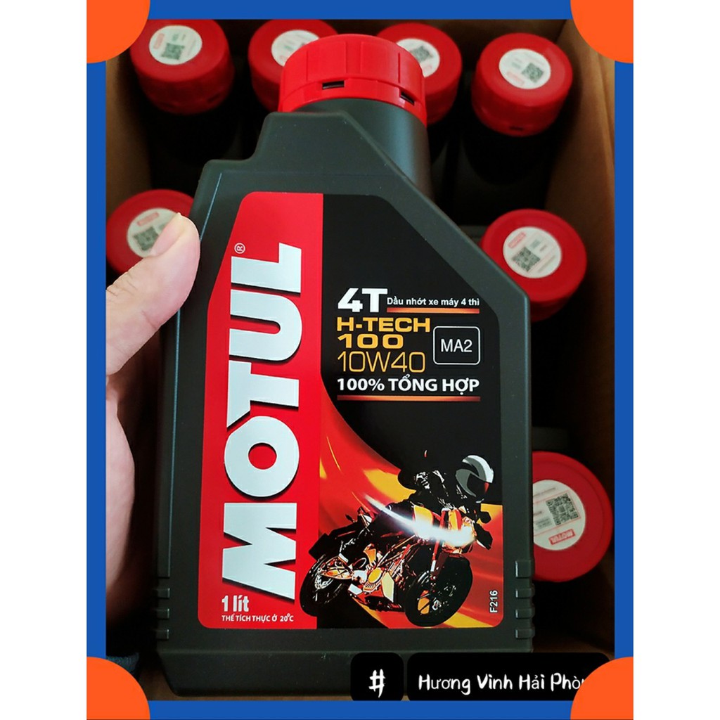 DẦU NHỚT MOTUL HTECH 100, H-Tech 100 10W40 SỐ 1L TỔNG HỢP