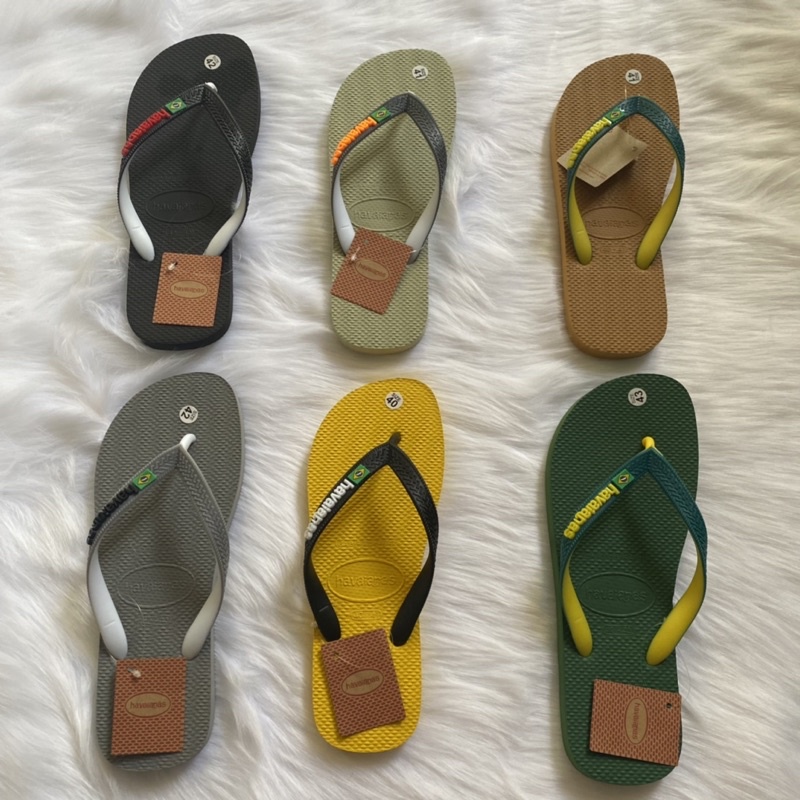 Dép kẹp nam Havaianas hình trơn, dép đi biển, dã ngoại