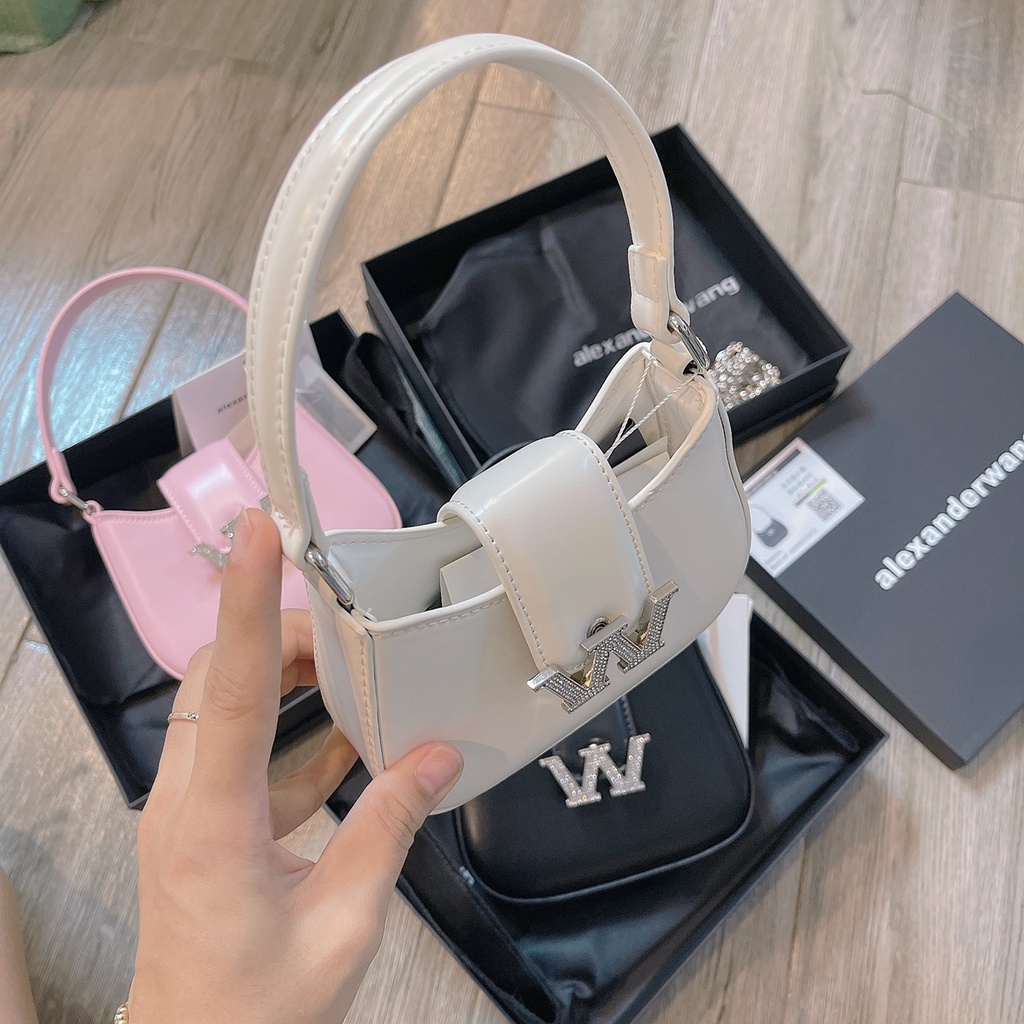Video thật- Túi xách nữ chữ W ang szie mini 13 cầm tay đeo chéo nhiều màu mới nhất không vừa điện thoại
