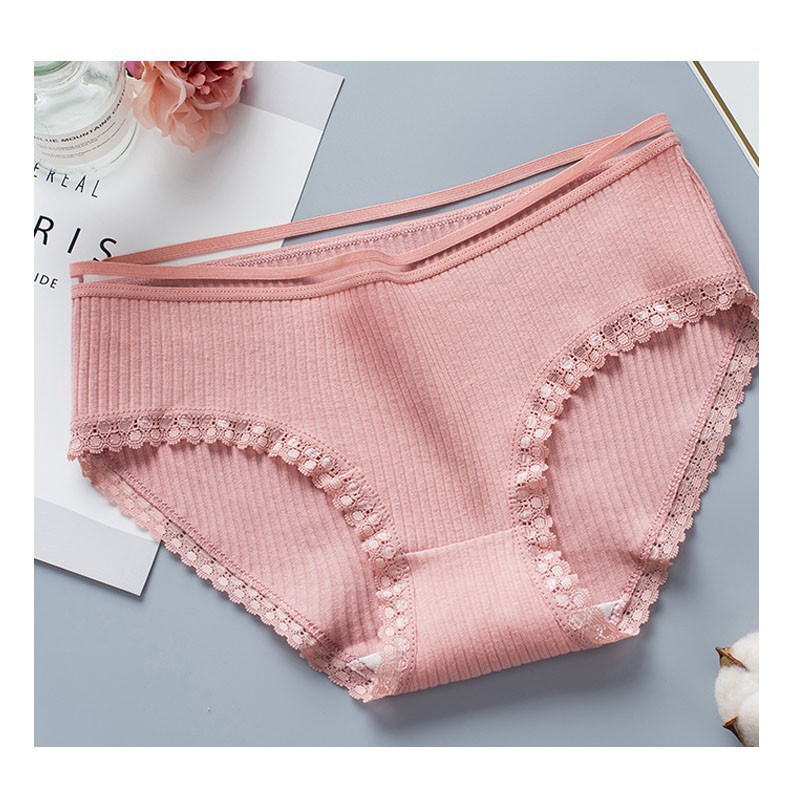 Quần lót nữ cotton tăm co dãn kháng khuẩn quần chip hot trend nội y mặc trong váy đầm thoáng mát Yasan