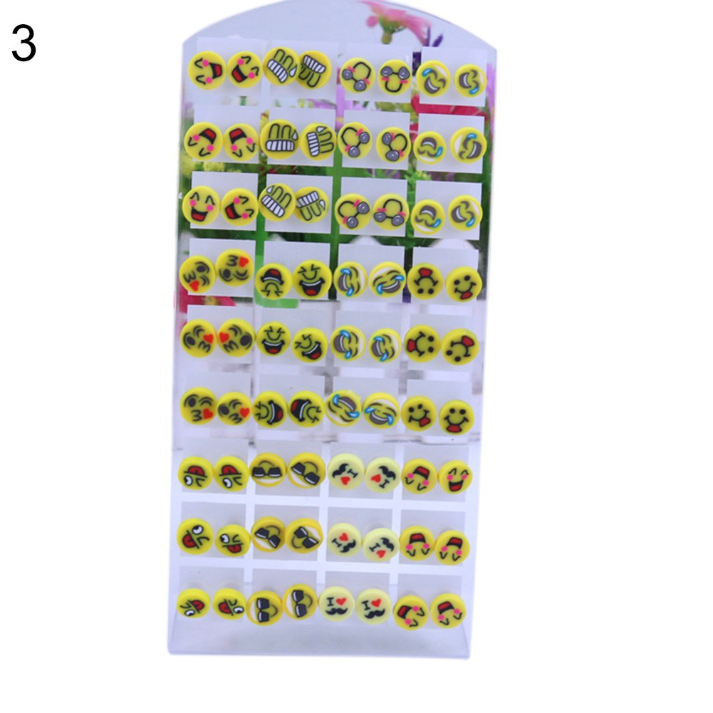 Set 36 đôi hoa tai nhiều hoạ tiết đáng yêu