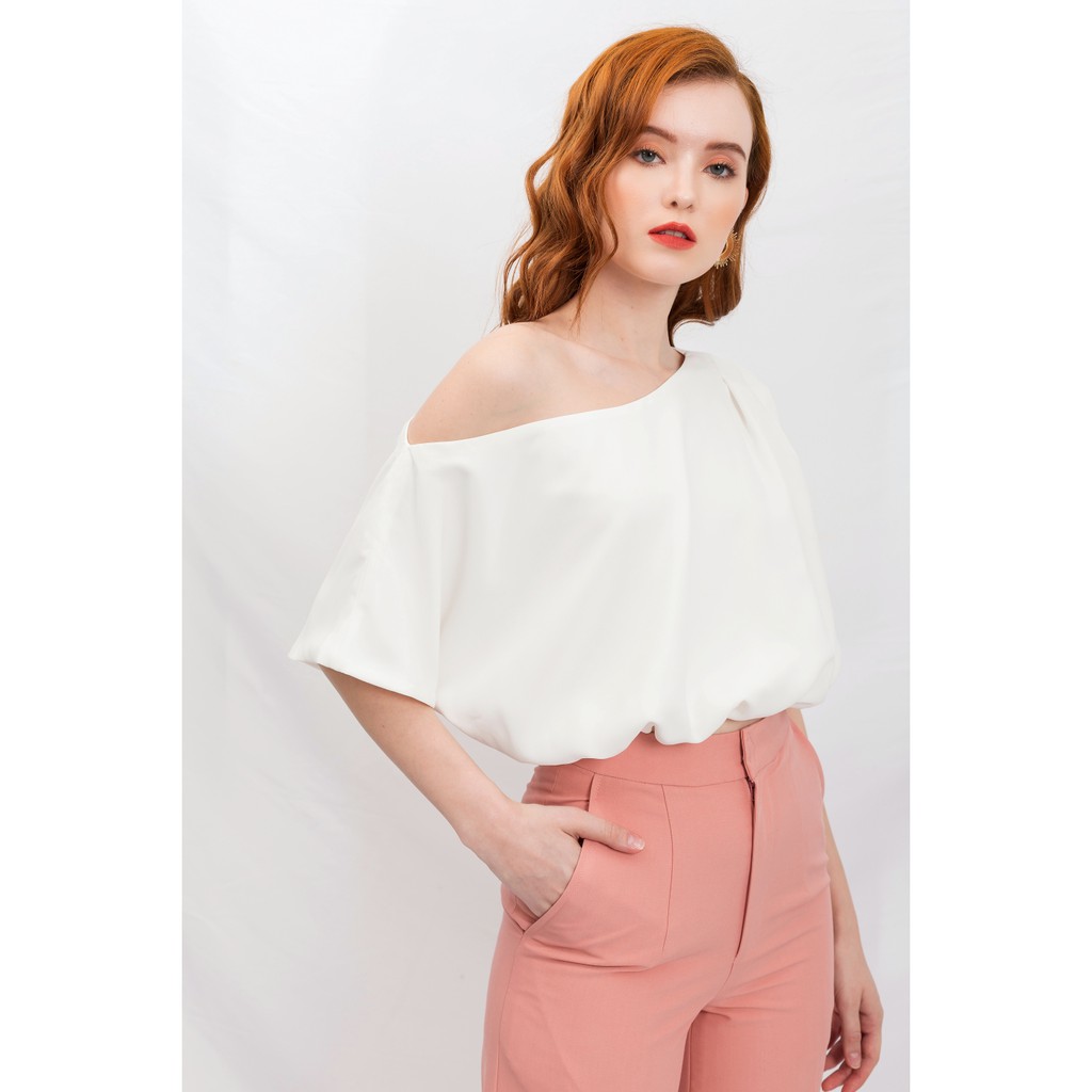Quần culottes gấu lơ-vê hồng da, Chất cotton mềm mịn cao cấp GUNICH