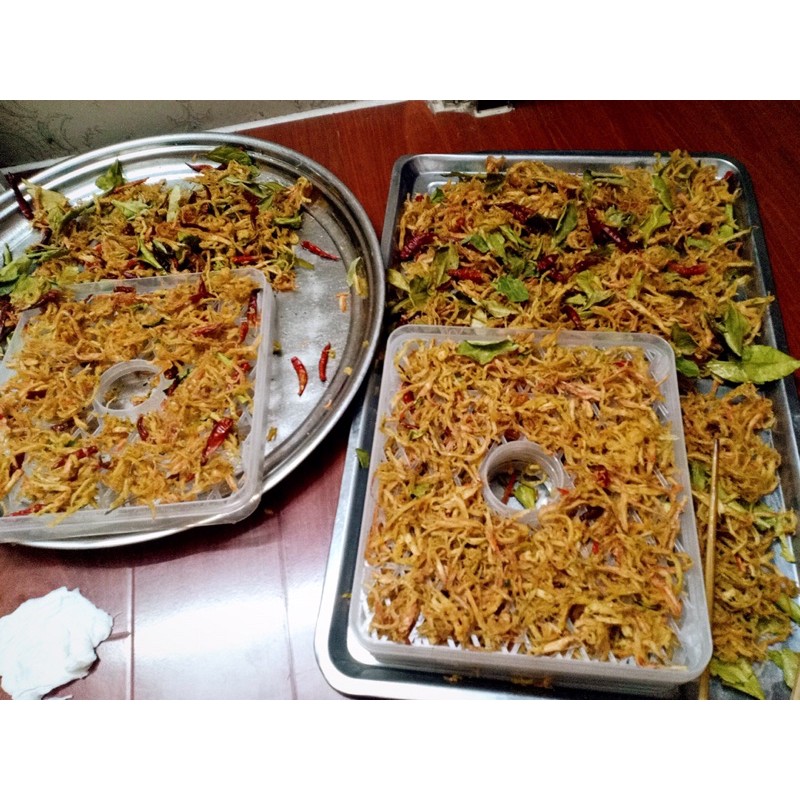 Khô Mực Xé Sợi Tẩm 2 Vị Món Ngon Chuẩn Vị Ngày Tết