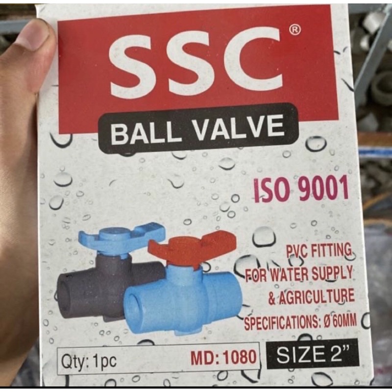 Van SSC phi48-60 làm từ nhựa pvc không làm ô nhiễm nguồn nước