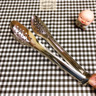 Kẹp gắp bánh và gắp thịt nướng inox có lỗ MIHU, loại cao cấp chống ghỉ