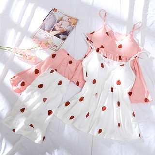 Nhiều Mẫu - Bộ Đồ Ngủ Quần Đùi Thun Cotton 2 Dây Dễ Thương - DOBO1001