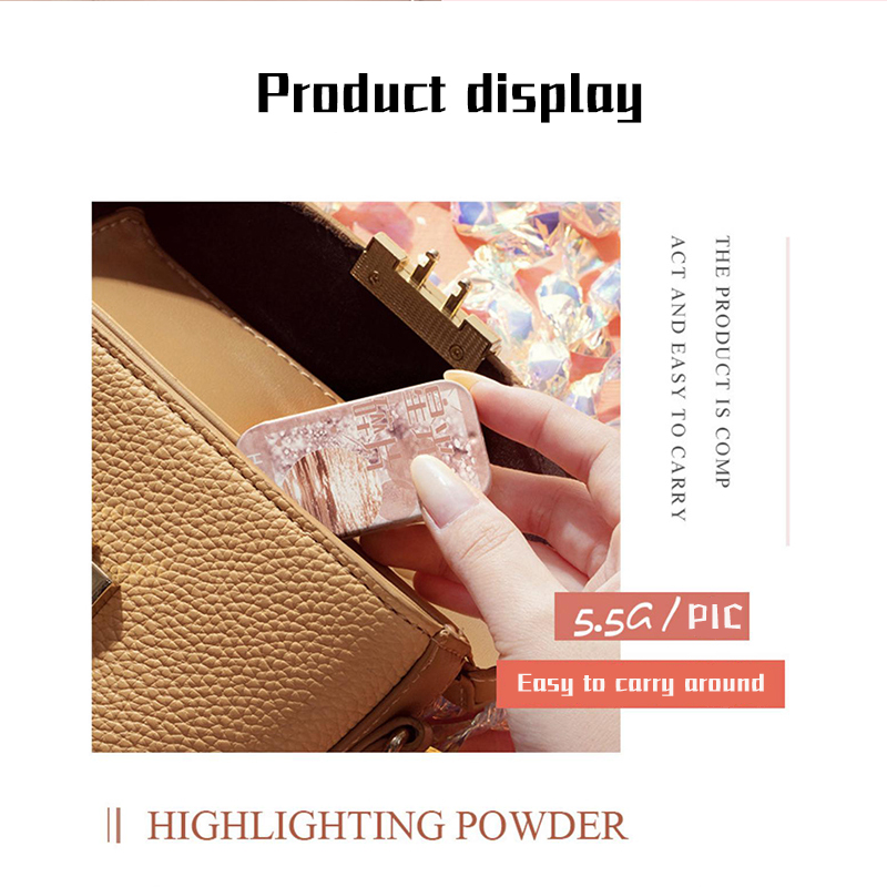 (Hàng Mới Về) Eye makeup Two-color Eyeshadow powder sparkling eyeshadow shade Makeup Beauty Matte sequins High gloss cosmetics Portable | BigBuy360 - bigbuy360.vn