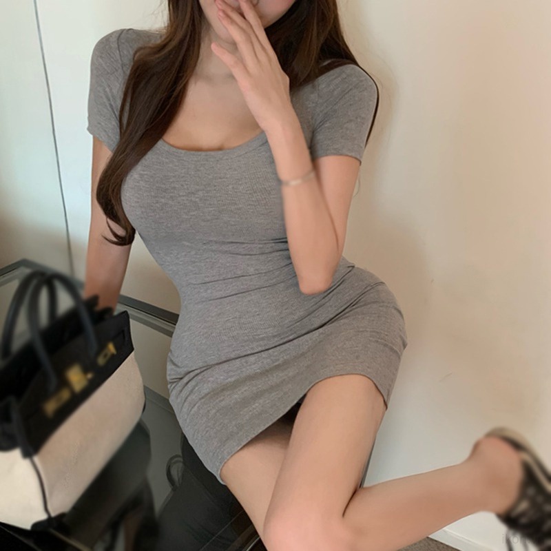 Đầm Body Nữ Tay Ngắn Dáng Ôm