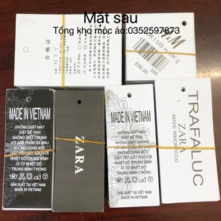 Mác quần áo,tag giấy hàng Quảng Châu (combo 50c)