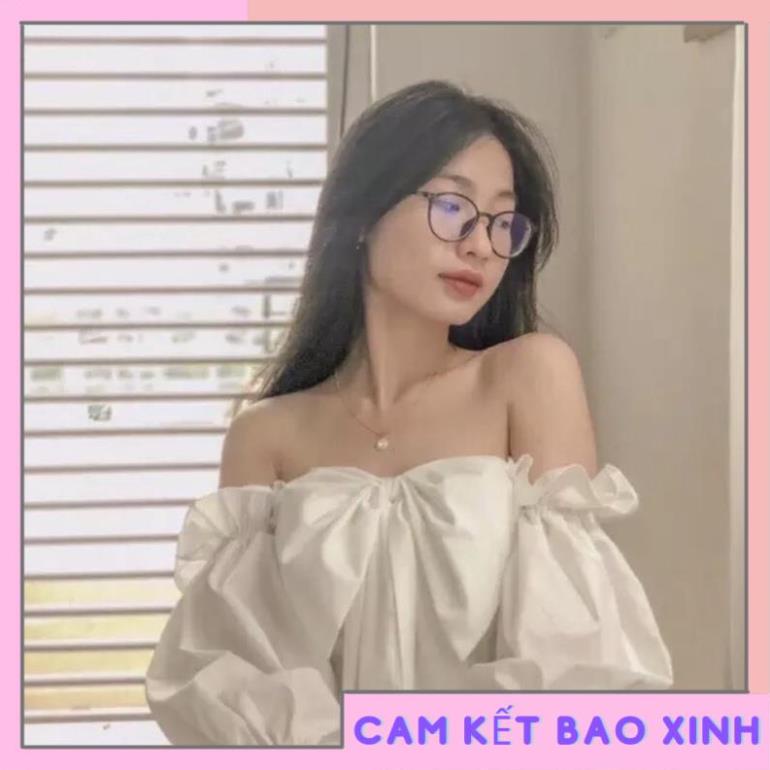 ÁO BẸT VAI NƠ TO TAY PHỒNG NHƯ ẢNH CỰC XINH HÌNH THẬT A30 [Hàng Siêu Cấp]