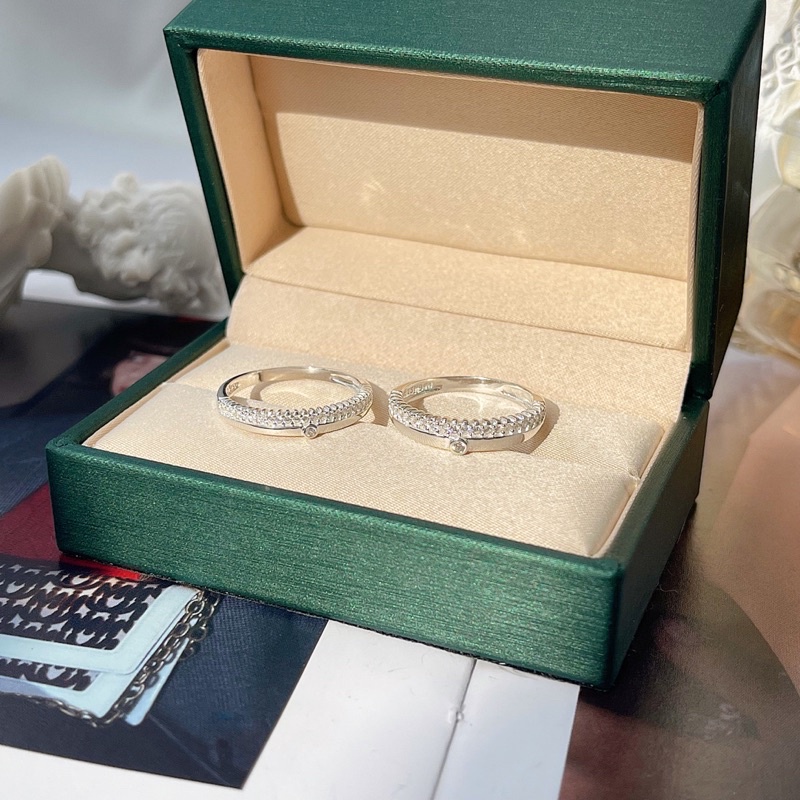 Hộp đựng nhẫn đôi quà tặng trang sức MINA JEWELRY