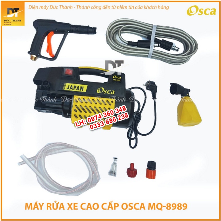 Siêu hot Máy rửa xe OSCA JAPAN 2500w tặng và bình bọt tuyết.