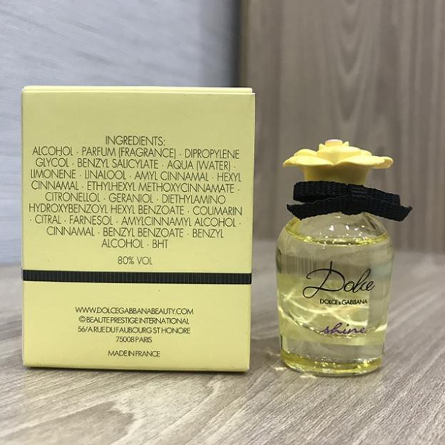 Nước hoa nữ Dolce &amp; Gabbana Shine Eau De Parfum 5ml
